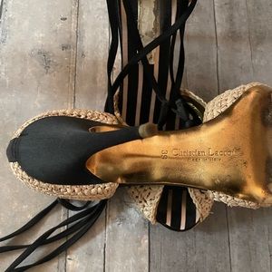 Vintage CHRISTIAN LACROIX D’orsay tassle heels